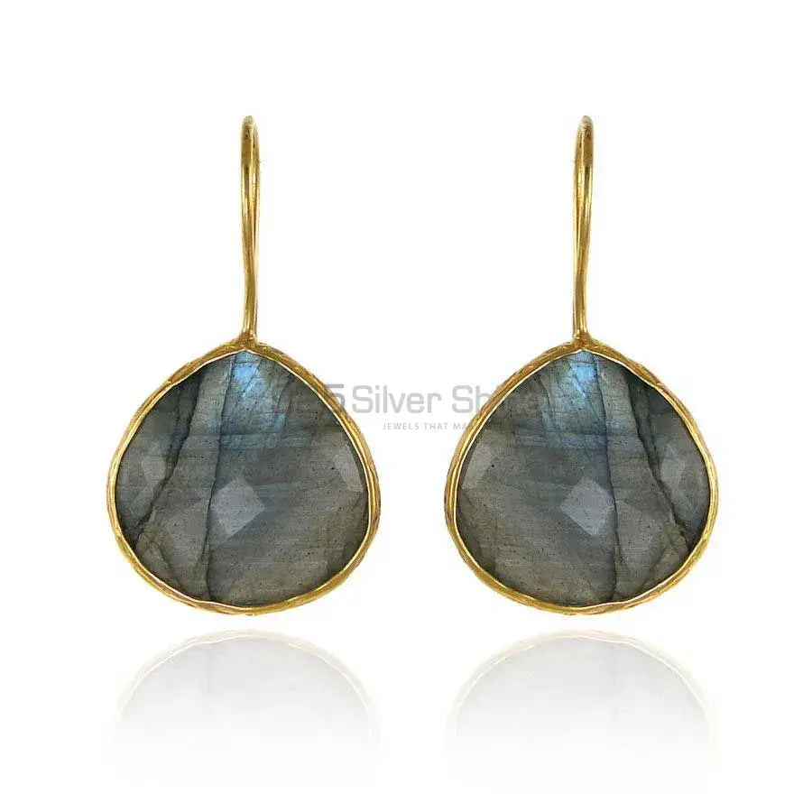 925 Sterling Silver Handmade Earrings In Labradorite Gemstone Jewelry 925SE1989_0