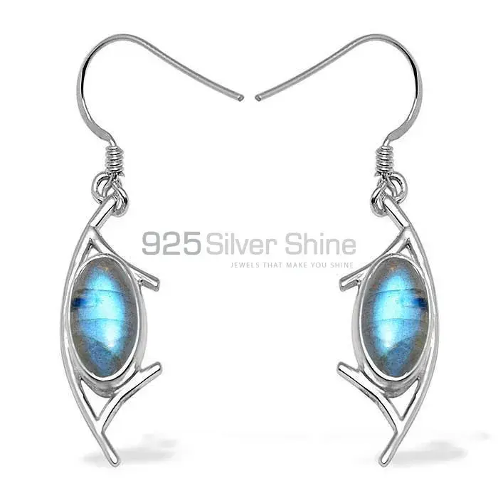 Inexpensive 925 Sterling Silver Handmade Earrings Exporters In Labradorite Gemstone Jewelry 925SE1007