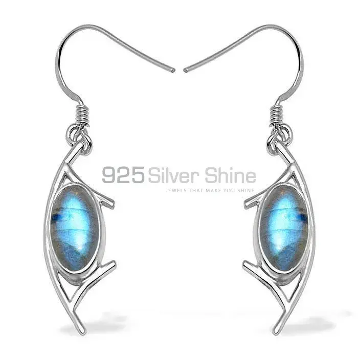 925 Sterling Silver Handmade Earrings In Labradorite Gemstone Jewelry 925SE1007_0