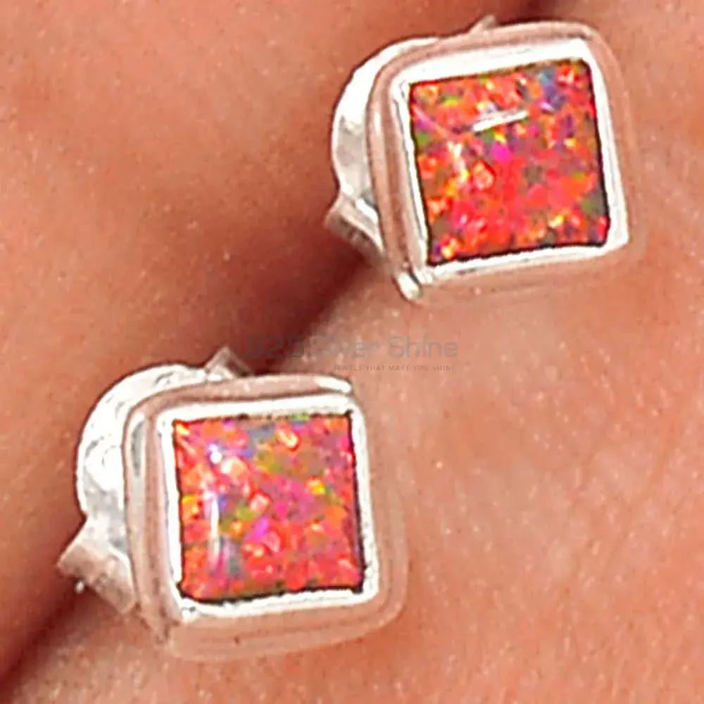 925 Sterling Silver Handmade Earrings In Opal Gemstone Jewelry 925SE2803_0