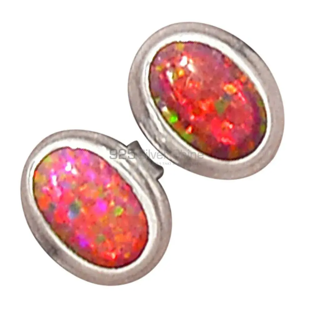 925 Sterling Silver Handmade Earrings In Opal Gemstone Jewelry 925SE2803_3