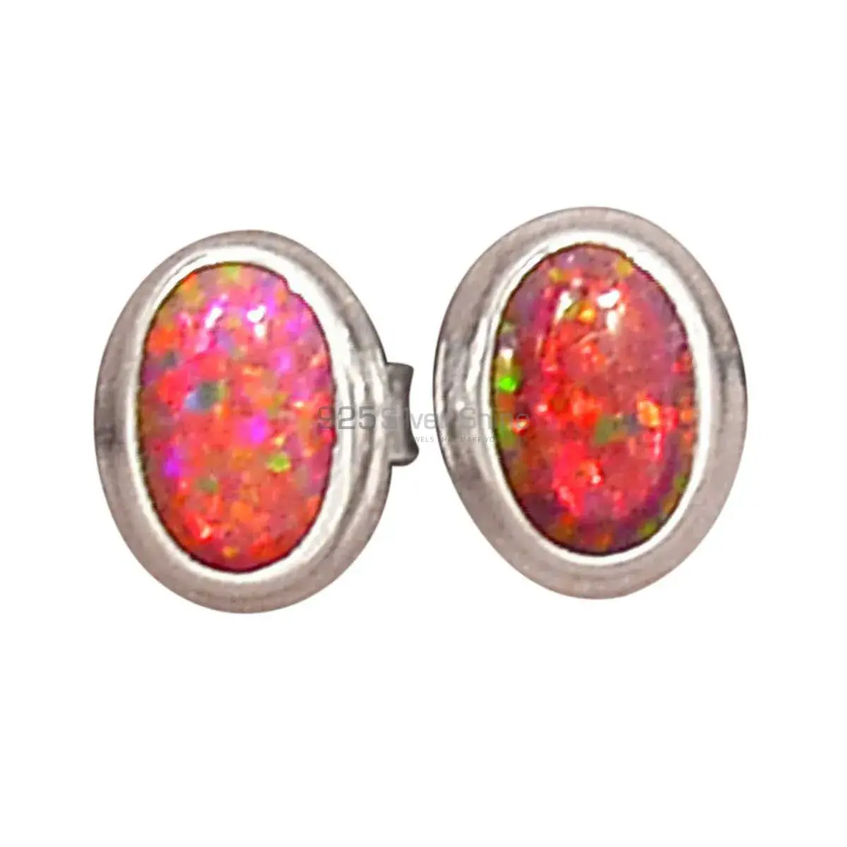 Inexpensive 925 Sterling Silver Handmade Earrings Exporters In Opal Gemstone Jewelry 925SE2803_4
