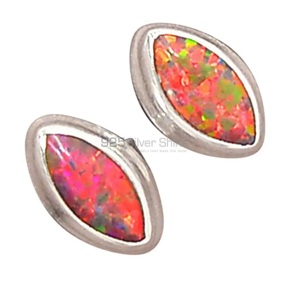 925 Sterling Silver Handmade Earrings In Opal Gemstone Jewelry 925SE2803_6
