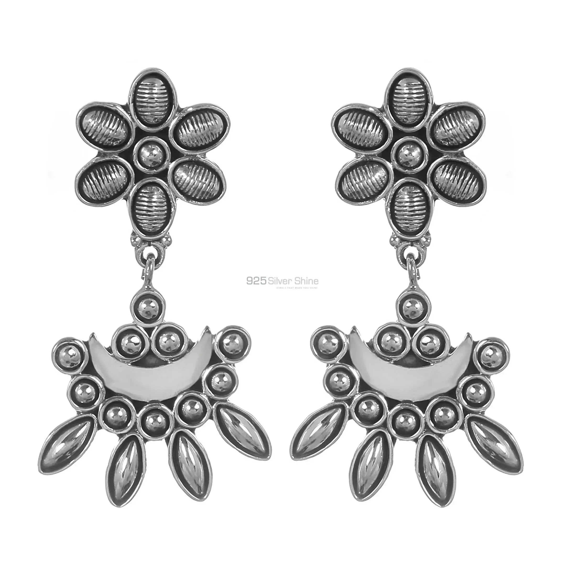 925 Sterling Silver Handmade Earrings 925SE281_1