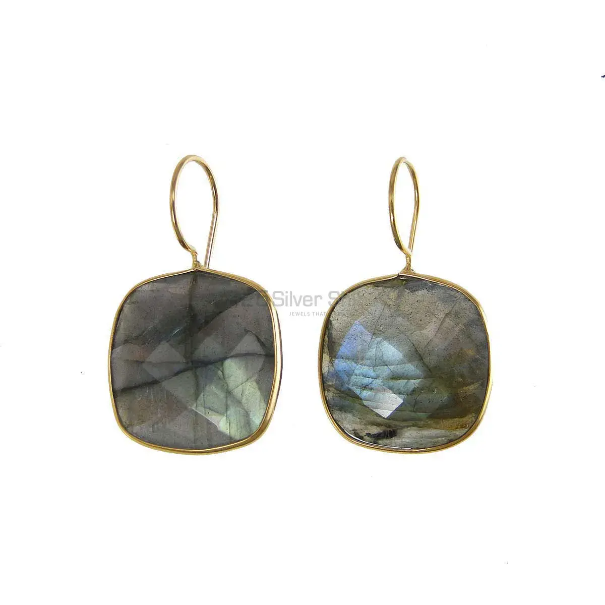 Inexpensive 925 Sterling Silver Handmade Earrings Manufacturer In Labradorite Gemstone Jewelry 925SE1974