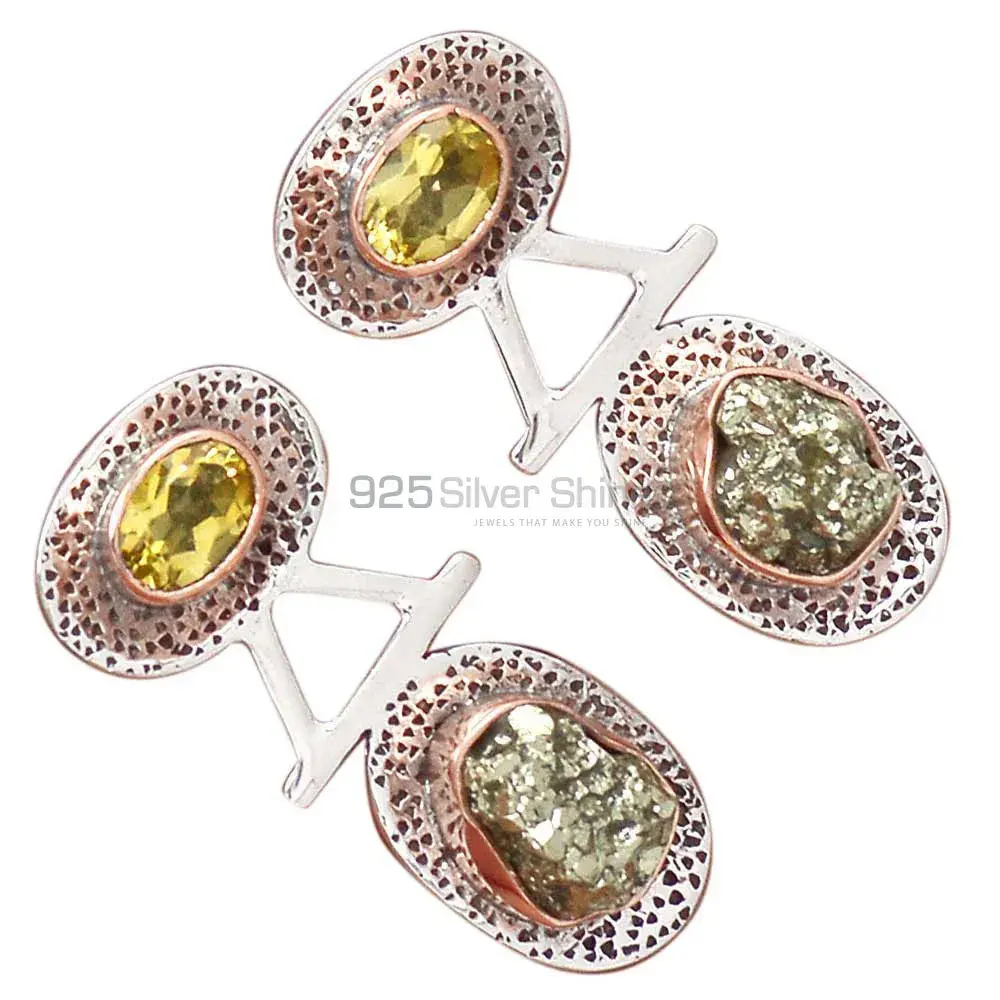 925 Sterling Silver Handmade Earrings In Multi Gemstone Jewelry 925SE2154_2