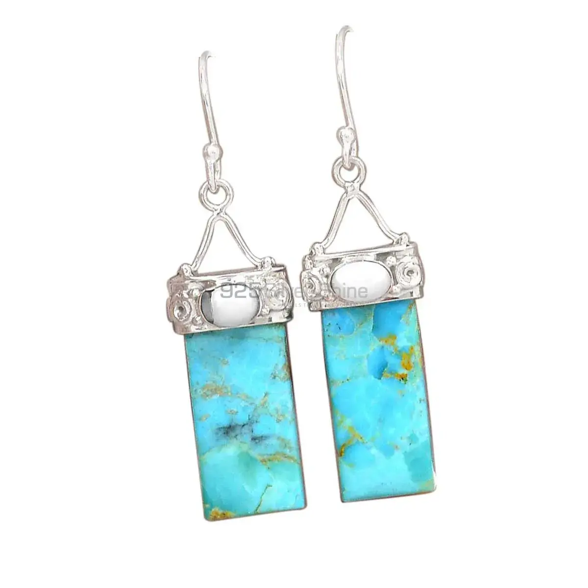 925 Sterling Silver Handmade Earrings In Multi Gemstone Jewelry 925SE3104_0