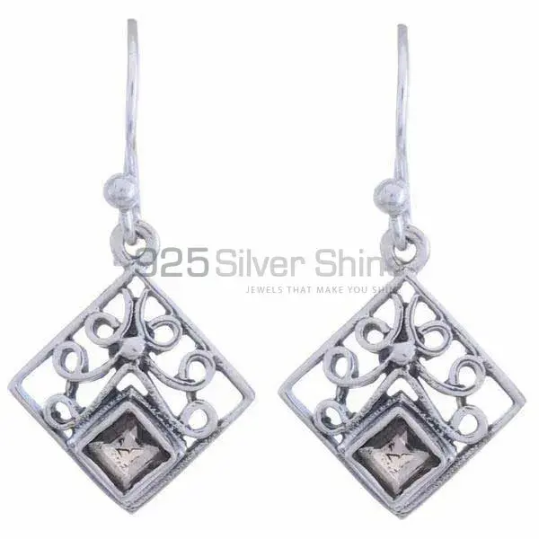 Inexpensive 925 Sterling Silver Handmade Earrings Suppliers In Amethyst Gemstone Jewelry 925SE1230