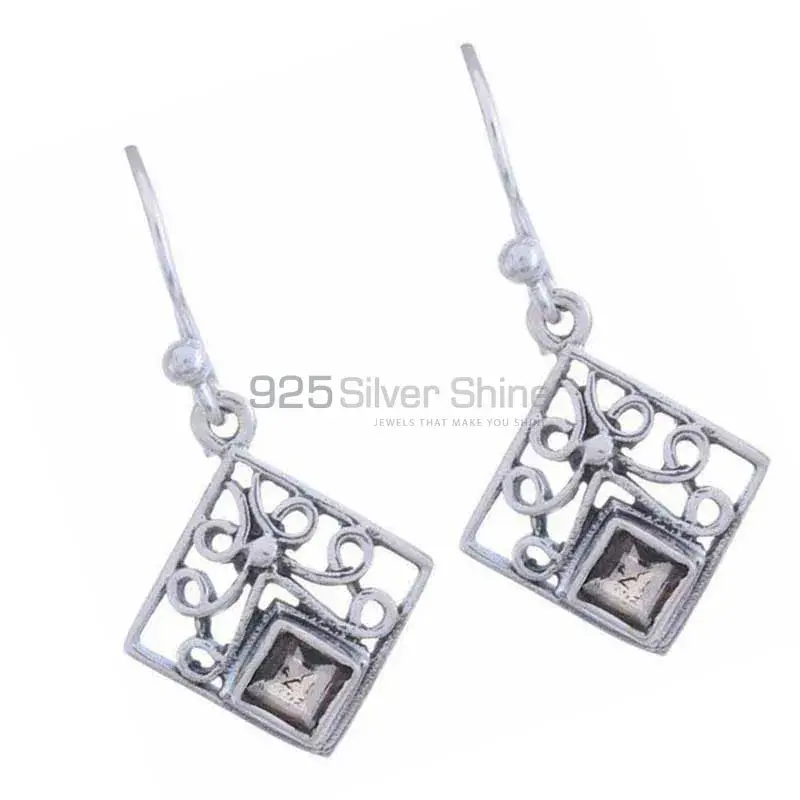 Inexpensive 925 Sterling Silver Handmade Earrings Suppliers In Amethyst Gemstone Jewelry 925SE1230_0