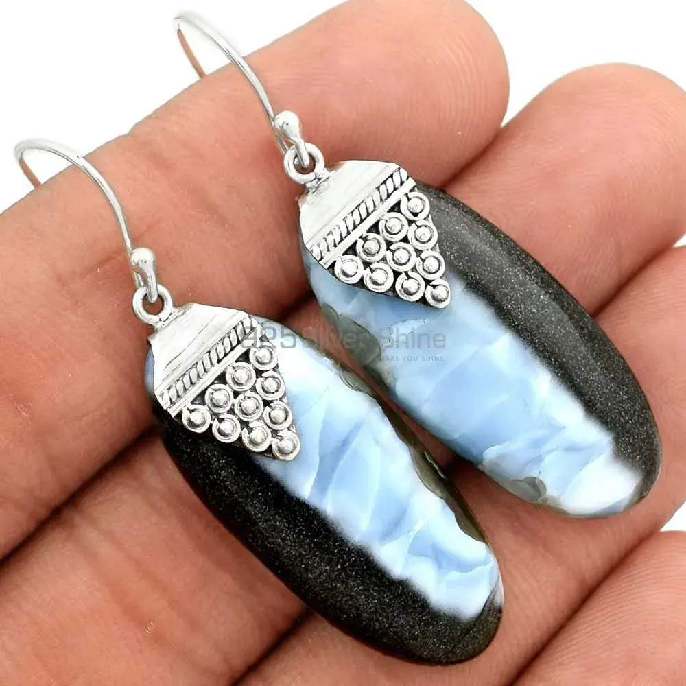 Inexpensive 925 Sterling Silver Handmade Earrings Suppliers In Jasper Gemstone Jewelry 925SE2480_0