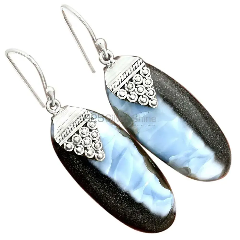 Inexpensive 925 Sterling Silver Handmade Earrings Suppliers In Jasper Gemstone Jewelry 925SE2480_1