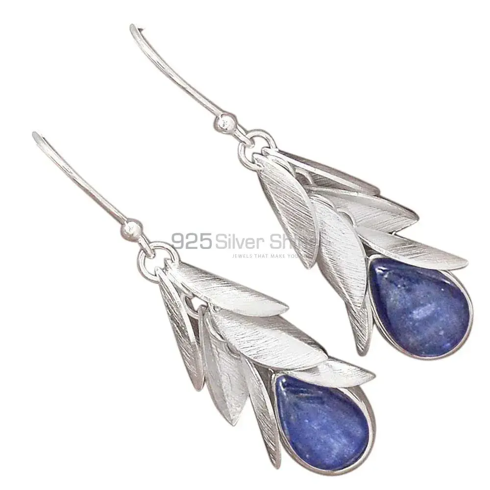 Inexpensive 925 Sterling Silver Handmade Earrings Suppliers In Kyanite Gemstone Jewelry 925SE3035_0