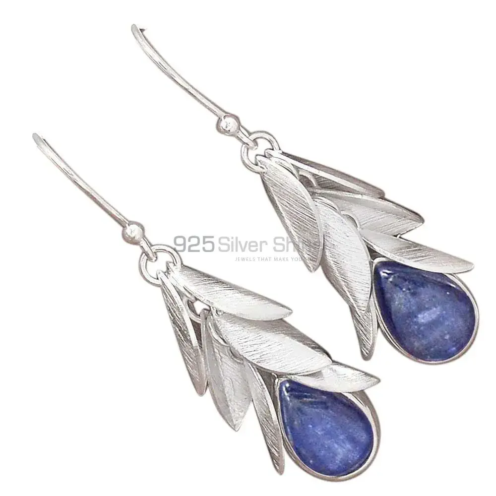 925 Sterling Silver Handmade Earrings In Kyanite Gemstone Jewelry 925SE3035_1