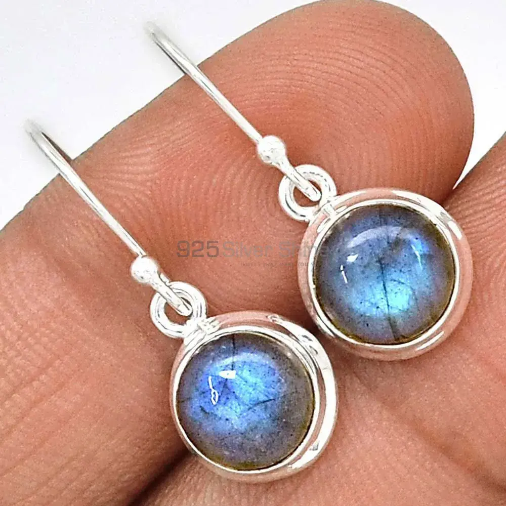 Inexpensive 925 Sterling Silver Handmade Earrings Suppliers In Labradorite Gemstone Jewelry 925SE2243_0