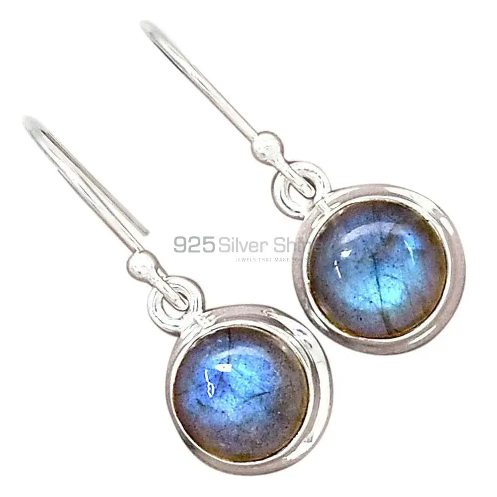 Inexpensive 925 Sterling Silver Handmade Earrings Suppliers In Labradorite Gemstone Jewelry 925SE2243_1