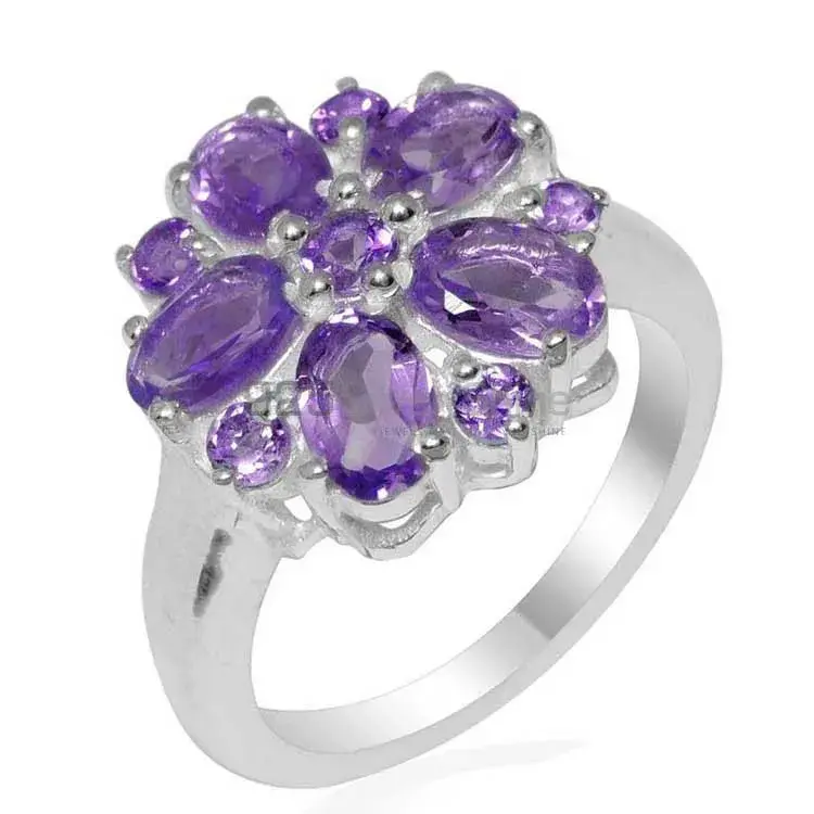 Inexpensive 925 Sterling Silver Handmade Rings Exporters In Amethyst Gemstone Jewelry 925SR1752_0