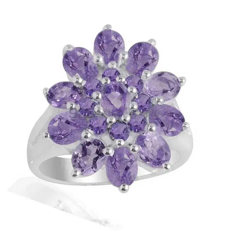 Inexpensive 925 Sterling Silver Handmade Rings Exporters In Amethyst Gemstone Jewelry 925SR2135_0