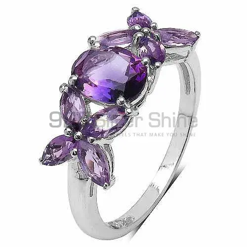 Inexpensive 925 Sterling Silver Handmade Rings Exporters In Amethyst Gemstone Jewelry 925SR3265_1