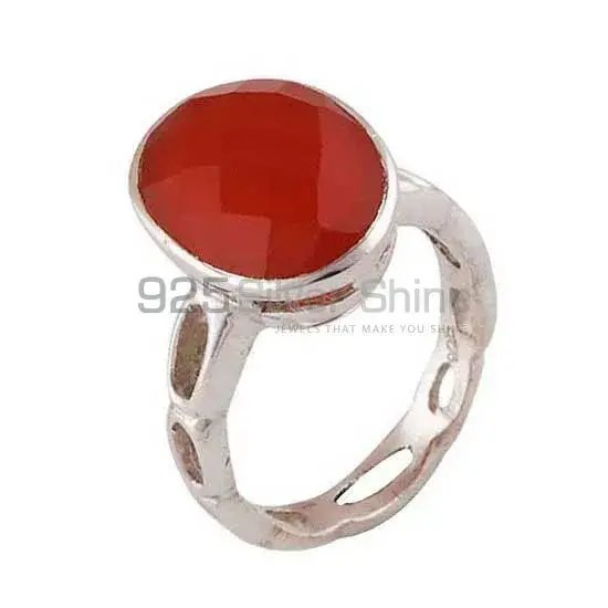 Inexpensive 925 Sterling Silver Handmade Rings Exporters In Carnelian Gemstone Jewelry 925SR3932_0