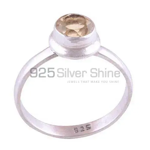 Sterling Silver Citrine Gemstone Rings 925SR3502