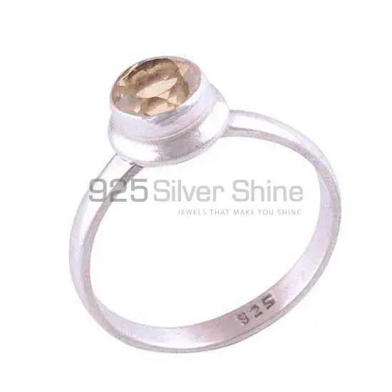 Sterling Silver Citrine Gemstone Rings 925SR3502_1