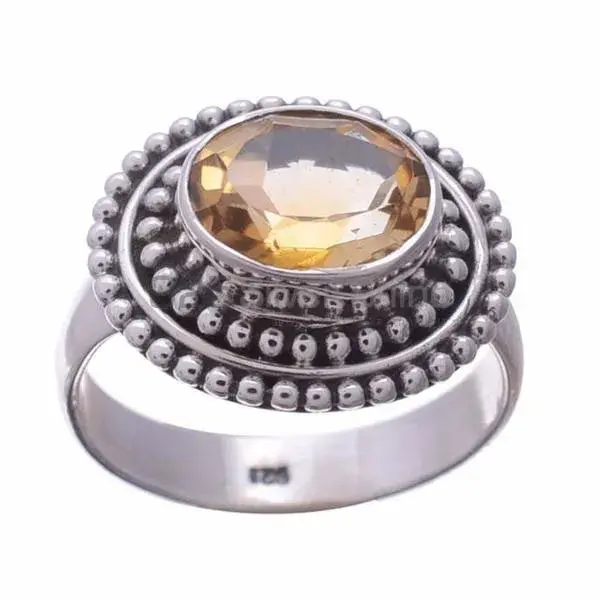 Sterling Silver Citrine Birthstone Rings Jewelry 925SR3659_1