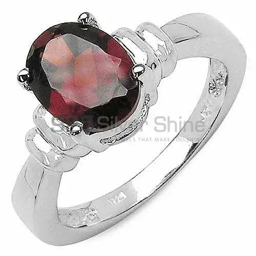 Stunning Garnet Birthstone Sterling Silver Rings 925SR3171_0