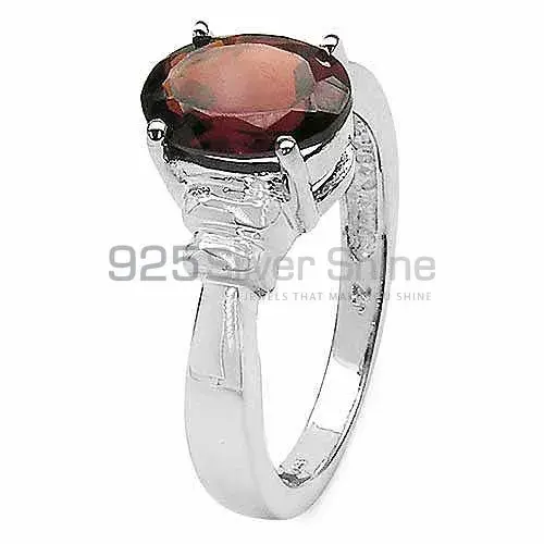 Stunning Garnet Birthstone Sterling Silver Rings 925SR3171_1
