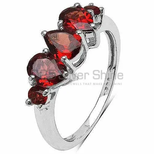 Inexpensive 925 Sterling Silver Handmade Rings Exporters In Garnet Gemstone Jewelry 925SR3344_1