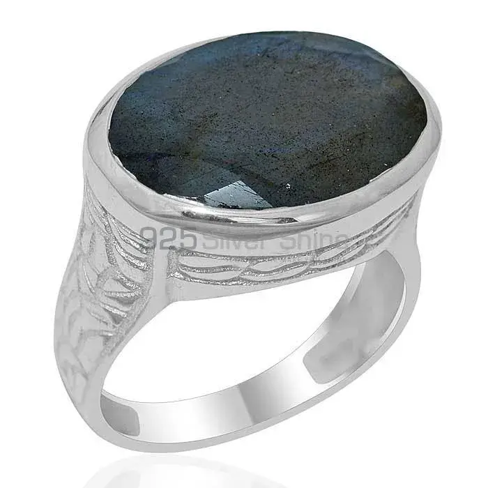 Inexpensive 925 Sterling Silver Handmade Rings Exporters In Labradorite Gemstone Jewelry 925SR1898