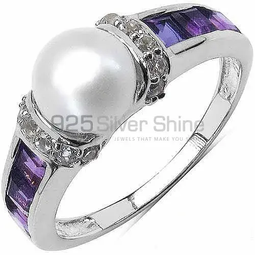 925 Sterling Silver Handmade Rings In Multi Gemstone Jewelry 925SR3092_0