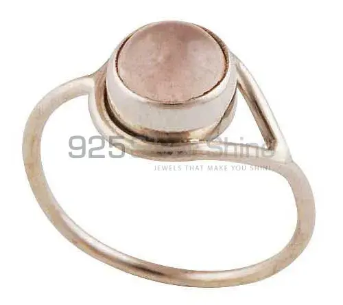 Inexpensive 925 Sterling Silver Handmade Rings Exporters In Rose Quartz Gemstone Jewelry 925SR2855_0
