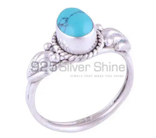 Inexpensive 925 Sterling Silver Handmade Rings In Turquoise Gemstone Jewelry 925SR2776