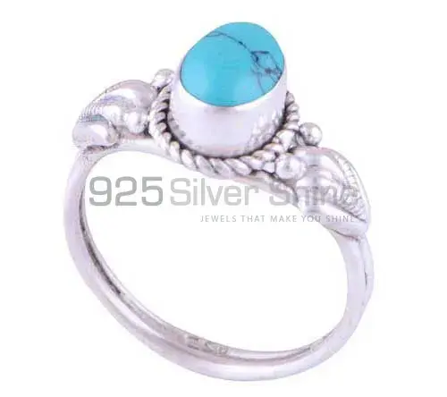 Inexpensive 925 Sterling Silver Handmade Rings In Turquoise Gemstone Jewelry 925SR2776_0