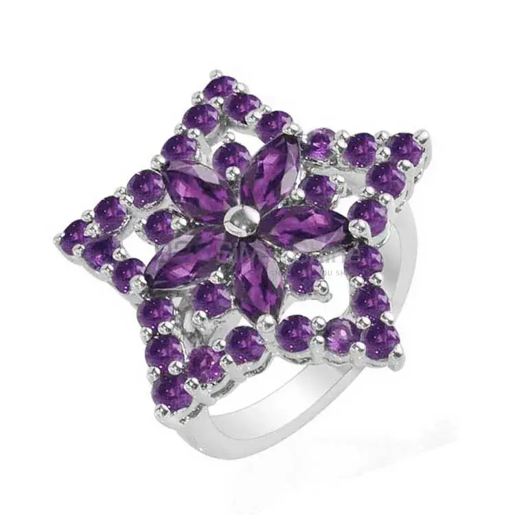 Inexpensive 925 Sterling Silver Handmade Rings Manufacturer In Amethyst Gemstone Jewelry 925SR1737_0