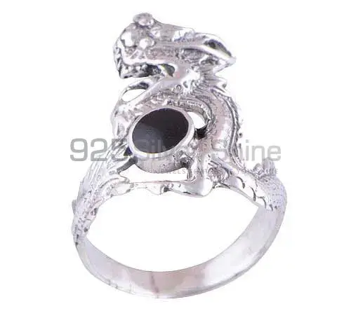 925 Sterling Silver Handmade Rings In Black Onyx Gemstone Jewelry 925SR2840_0