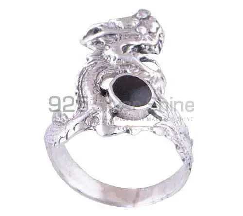 925 Sterling Silver Handmade Rings In Black Onyx Gemstone Jewelry 925SR2840_0