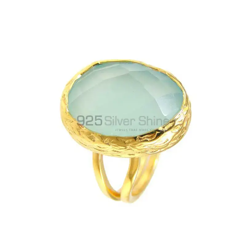 925 Sterling Silver Handmade Rings In Chalcedony Gemstone Jewelry 925SR3802_0