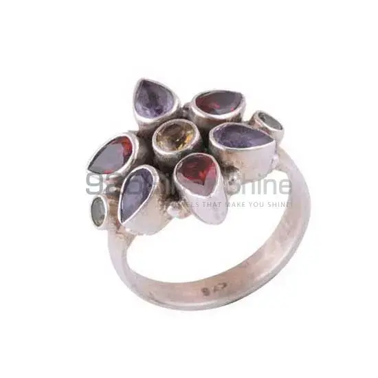 Inexpensive 925 Sterling Silver Handmade Rings Manufacturer In Multi Gemstone Jewelry 925SR3408_0