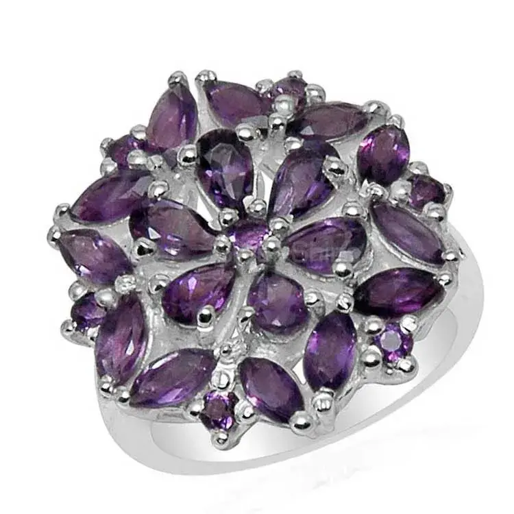 925 Sterling Silver Handmade Rings In Amethyst Gemstone Jewelry 925SR1589_1