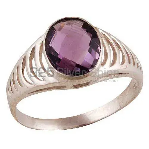 Wedding Sterling Silver Amethyst Rings 925SR3576