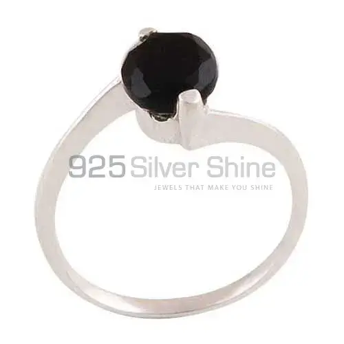 925 Sterling Silver Handmade Rings In Black Onyx Gemstone Jewelry 925SR3418