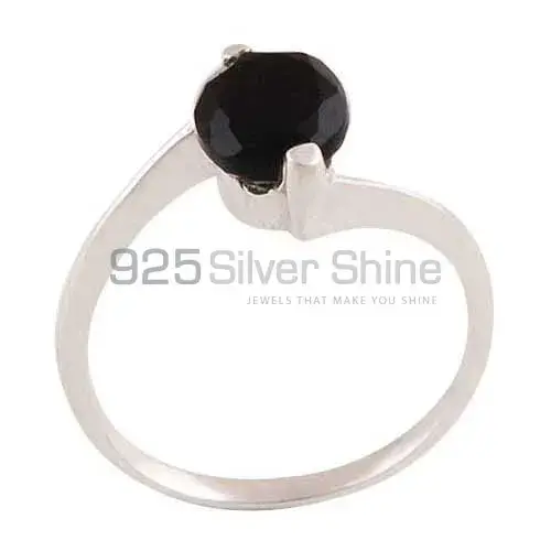 925 Sterling Silver Handmade Rings In Black Onyx Gemstone Jewelry 925SR3418_0