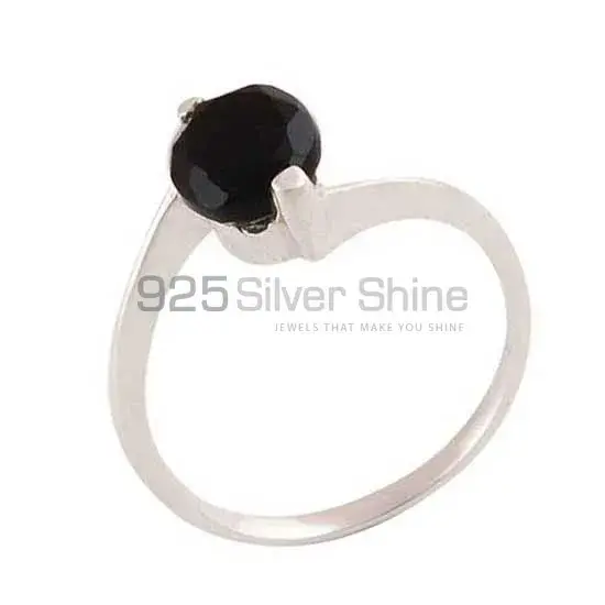 925 Sterling Silver Handmade Rings In Black Onyx Gemstone Jewelry 925SR3418_0