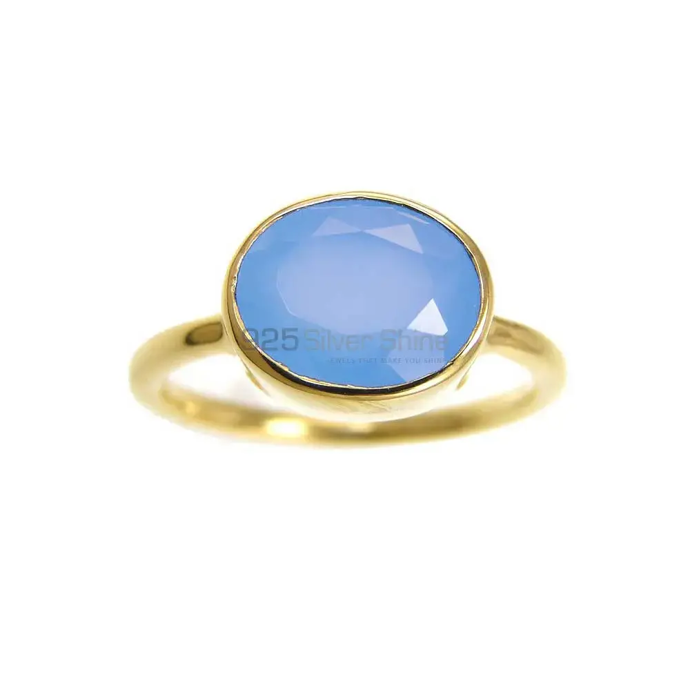 925 Sterling Silver Handmade Rings In Chalcedony Gemstone Jewelry 925SR3812_0