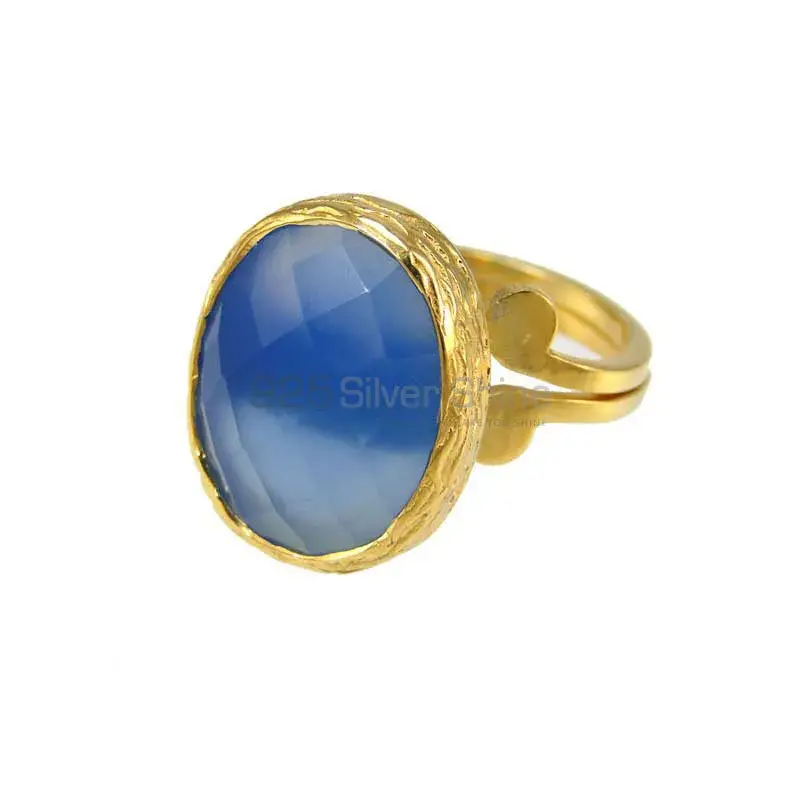 Inexpensive 925 Sterling Silver Handmade Rings Suppliers In Chalcedony Gemstone Jewelry 925SR3812_1