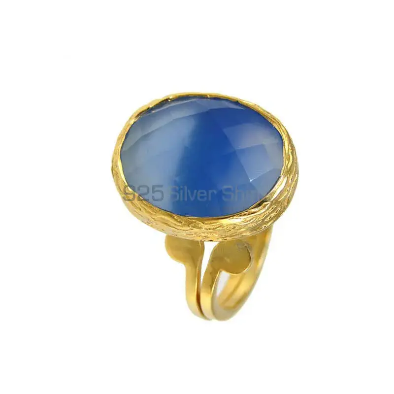 Inexpensive 925 Sterling Silver Handmade Rings Suppliers In Chalcedony Gemstone Jewelry 925SR3812_2