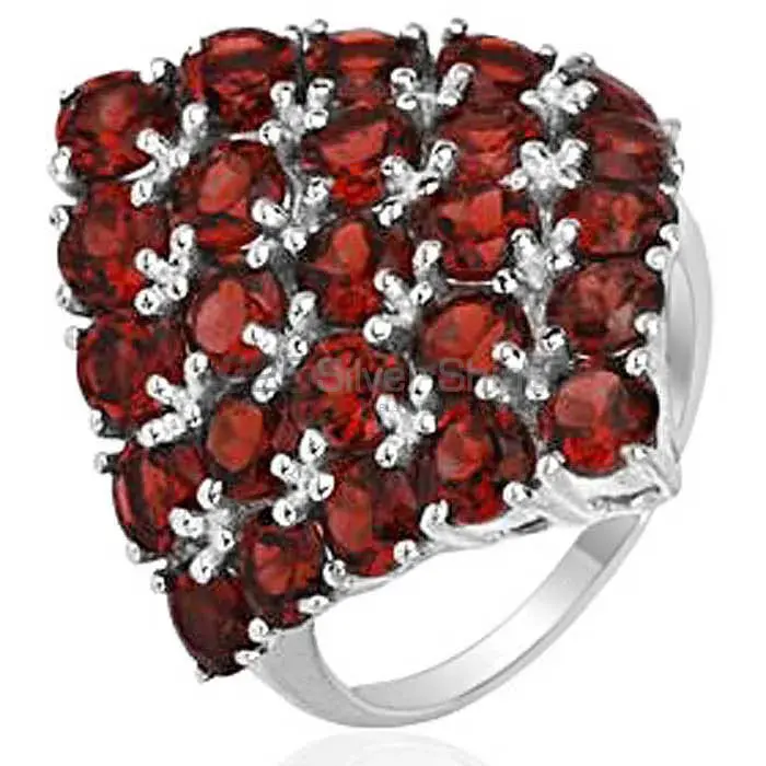 Inexpensive 925 Sterling Silver Handmade Rings Suppliers In Garnet Gemstone Jewelry 925SR2051