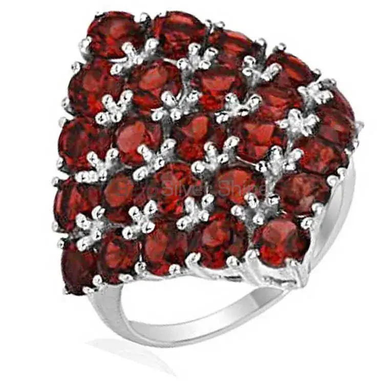 Inexpensive 925 Sterling Silver Handmade Rings Suppliers In Garnet Gemstone Jewelry 925SR2051_0