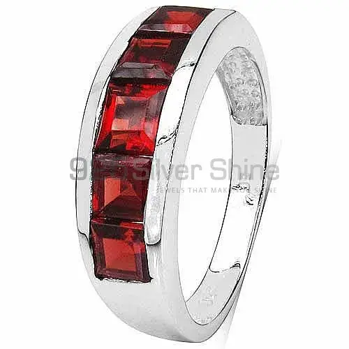 Inexpensive 925 Sterling Silver Handmade Rings Suppliers In Garnet Gemstone Jewelry 925SR3166_0